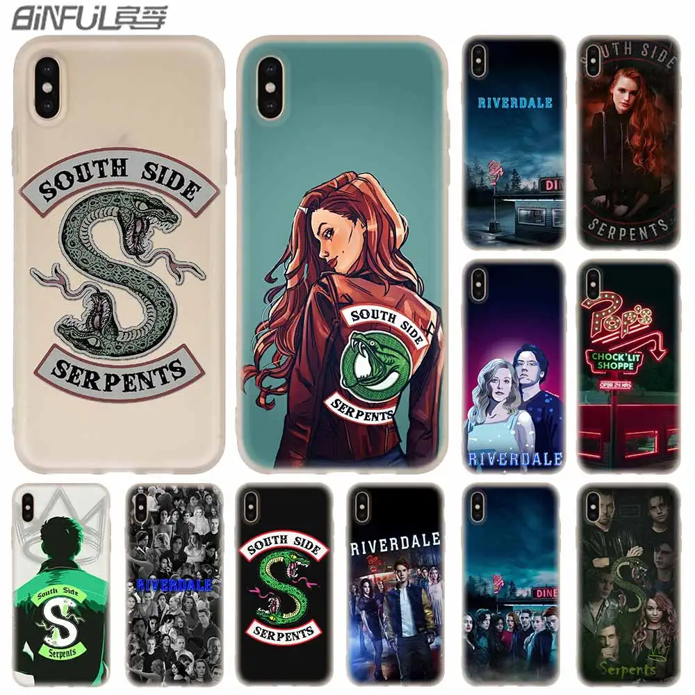 

Cases Silicone soft Cover for iPhone 11 Pro X XS Max XR 6 6S 7 8 Plus 5 4S SE Riverdale South Side