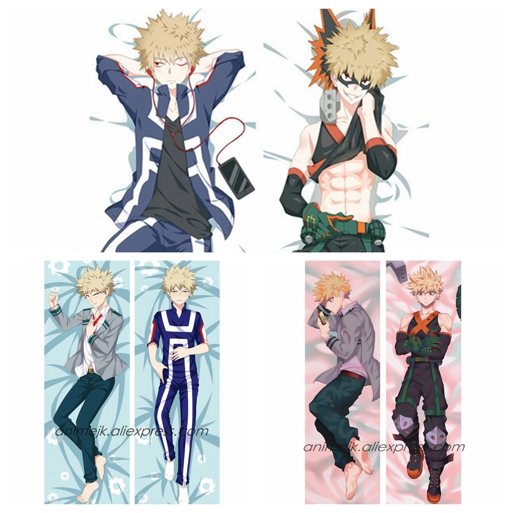 Аниме JK Boku без мой герой Академии Bakugou Katsuki мужской Dakimakura тела подушку Чехол Hug Наволочка Чехол