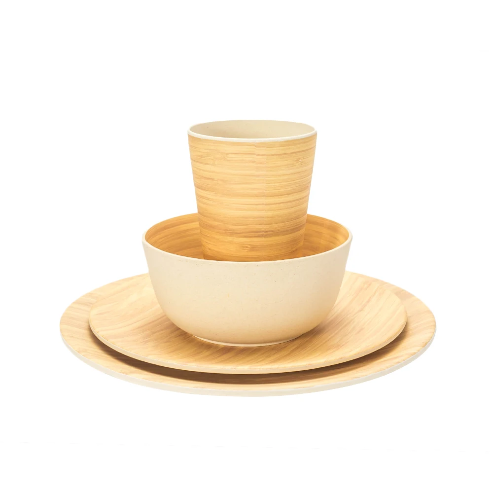 Lekoch бамбуковые тарелки, круглая тарелка, посуда для путешествий, наборы посуды, твердая Салатница, чашка, настольный набор посуды, экологически чистые тарелки