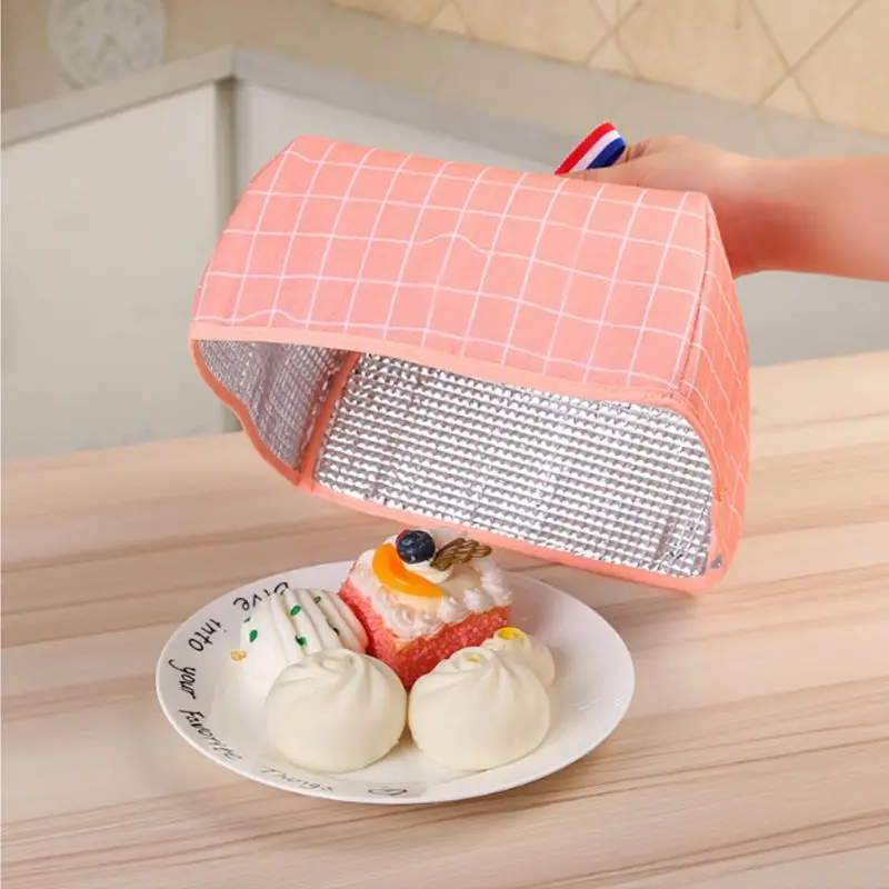 

Kitchen Food Insulation cover Foldable Dishes Cover for Home Cartoon Pattern Reusable Vegetable Heat Preservation Kitchen Supply