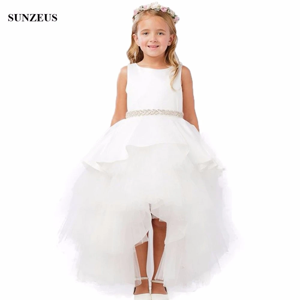 flower girl dresses short in front long in back