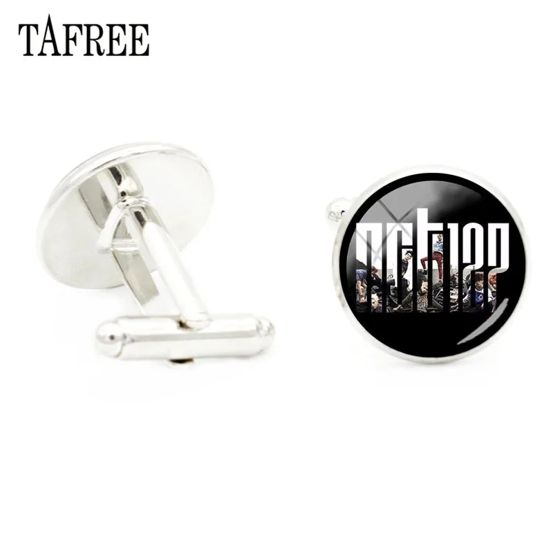 

TAFREE Trendy Singers Cuff Links NCT 127 NCT127 LIMITLESS Album Photo Cufflinks cuff button Glass Dome Photocard Design BTS100
