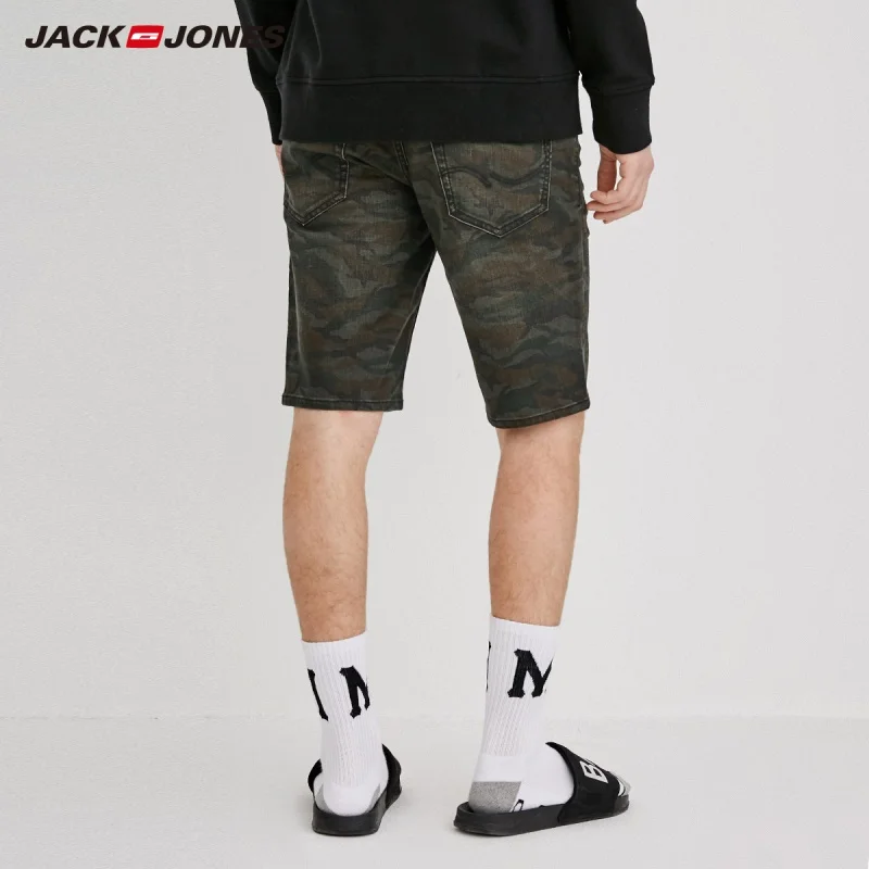 JackJones/мужские камуфляжные прямые джинсовые шорты до колена J | 218243501