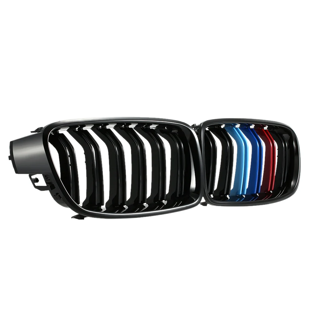 

One Pair Front Gloss Black M-color Grille Grilles for BMW F30 F35 2012-2015