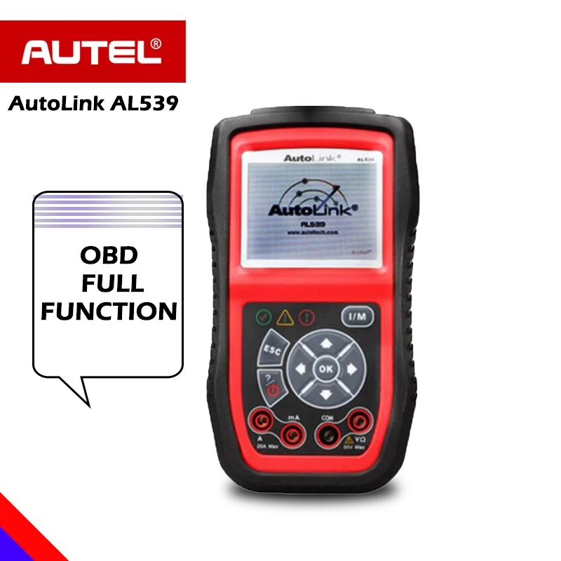 Autel AutoLink AL539 OBD2 scanner automotive Electrical Test Tool ODB2 code reader OBD 2 diagnostic tool Battery test PK al519 цена Autel AutoLink AL539 OBD2 scanner automotive Electrical Test Tool ODB2 code reader OBD 2 diagnostic tool Battery test PK al519 цены онлайн