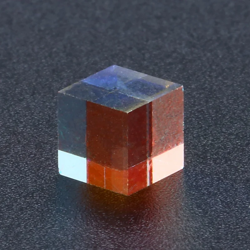 Optical Glass Cube Defective Cross Dichroic Prism Mirror Combiner Splitter Decor  10x10mm 18x18mm 5x5mm Transparent Module Toy