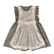 Детские платья и платья для девочек в Корейском стиле Новое летнее платье принцессы платье для маленькой горничной модное летнее платье