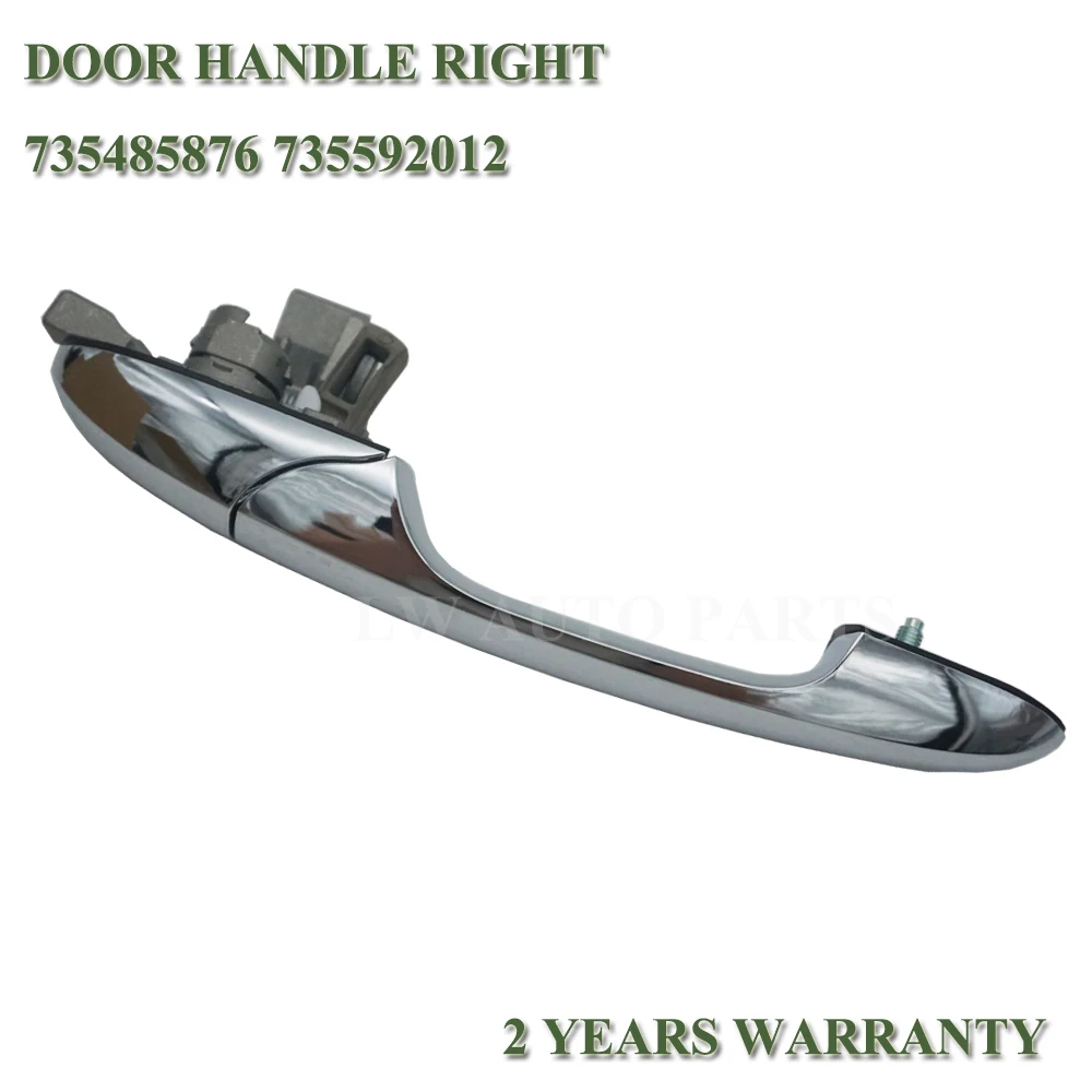 Car Door Left Handle for Fiat 500 Near Side Passenger Side Offside