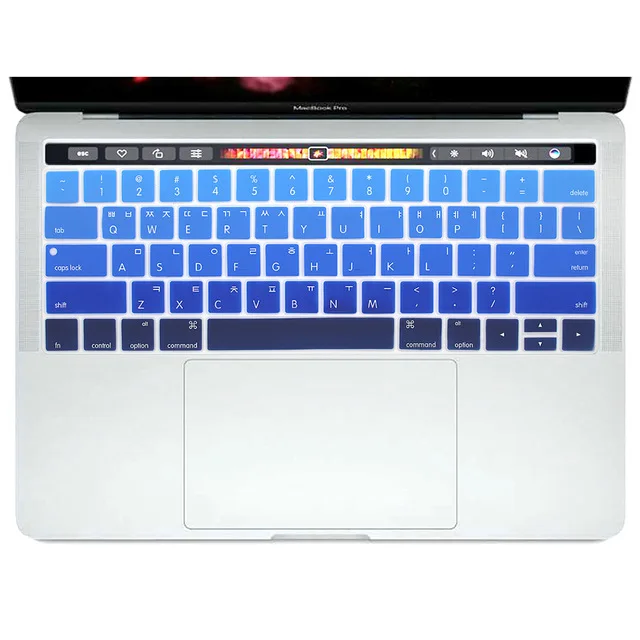 Корейский силиконовый чехол для клавиатуры кожи для нового MacBook Pro 1" A1706 и Pro 15" A1707 с сенсорным бар выпуска