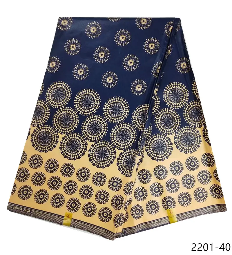 

Latest High Quality 100% Cotton Fabric Popular Style African Ankara Wax Prints African Java Fabric Java Wax 2201-24