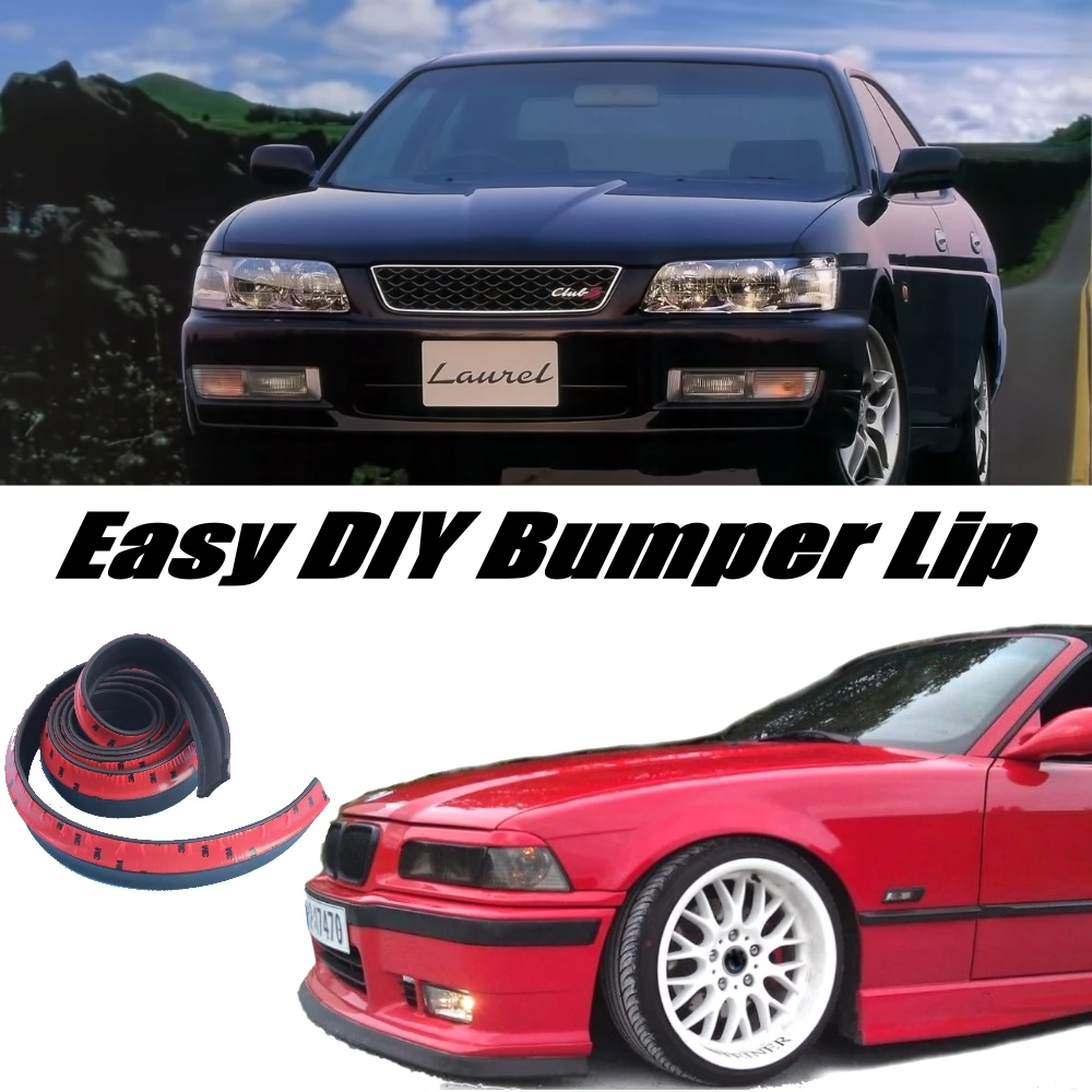 

NOVOVISU Bumper Lip Deflector Lips For Nissan Laurel C35 Front Spoiler Skirt For Car Tuning View / Body Kit / Strip
