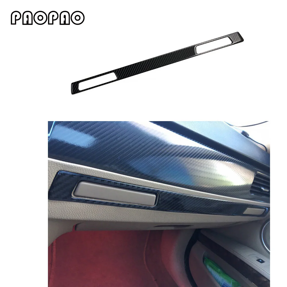 

For bmw e90 e92 e93 Interior Trim Carbon Fiber Copilot Water Cup Holder panel Decor Cover moulding 3 series LHD accessories