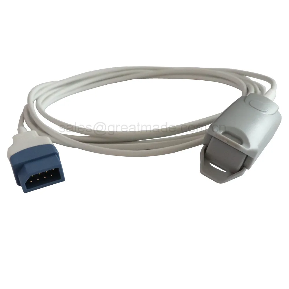 Совместим с Northern metritec Aquarius Plus для взрослых зажимом пальцев spo2 sensor 8pin blue L = 3M| |