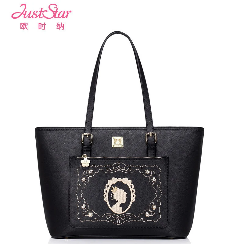 

JUST STAR fashion women handbag pu leather designer brand handbags lady tote bag