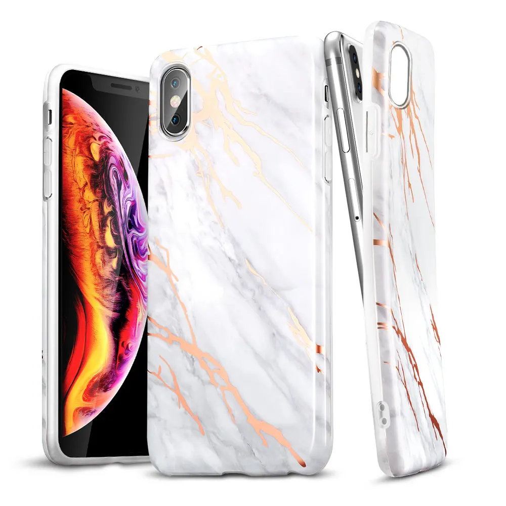 ESR чехол для iPhone X XS XR XS Max чехол тонкий мягкий, гибкий, из ТПУ чехол с мраморным рисунком для iPhone XS XR XS Max аксессуары для телефонов