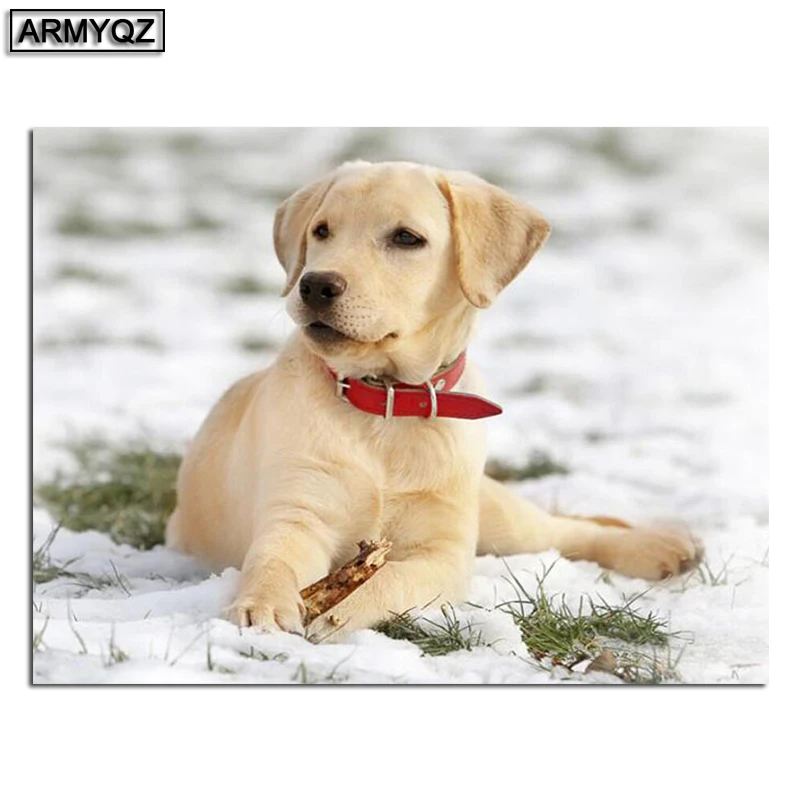 

5D DIY Diamond Painting Labrador Retriever Full Rhinestone Cross Stitch pet Dog custom Diamond Mosaic Embroidery Christmas Gift