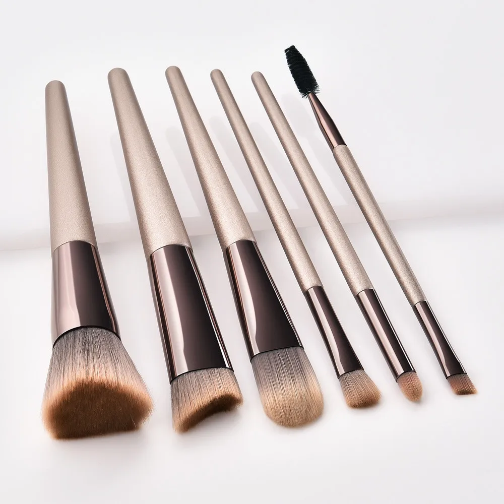 Gujhui Профессиональный Роскошные Pincel де maquillaje 6 шт. макияж расчёски для волос набор