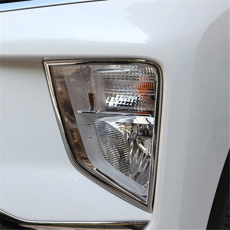 WELKINRY авто Обложка Стайлинг для Mitsubishi Eclipse крест ABS chrome передняя крышка Корпус для противотуманной фары свет отделка