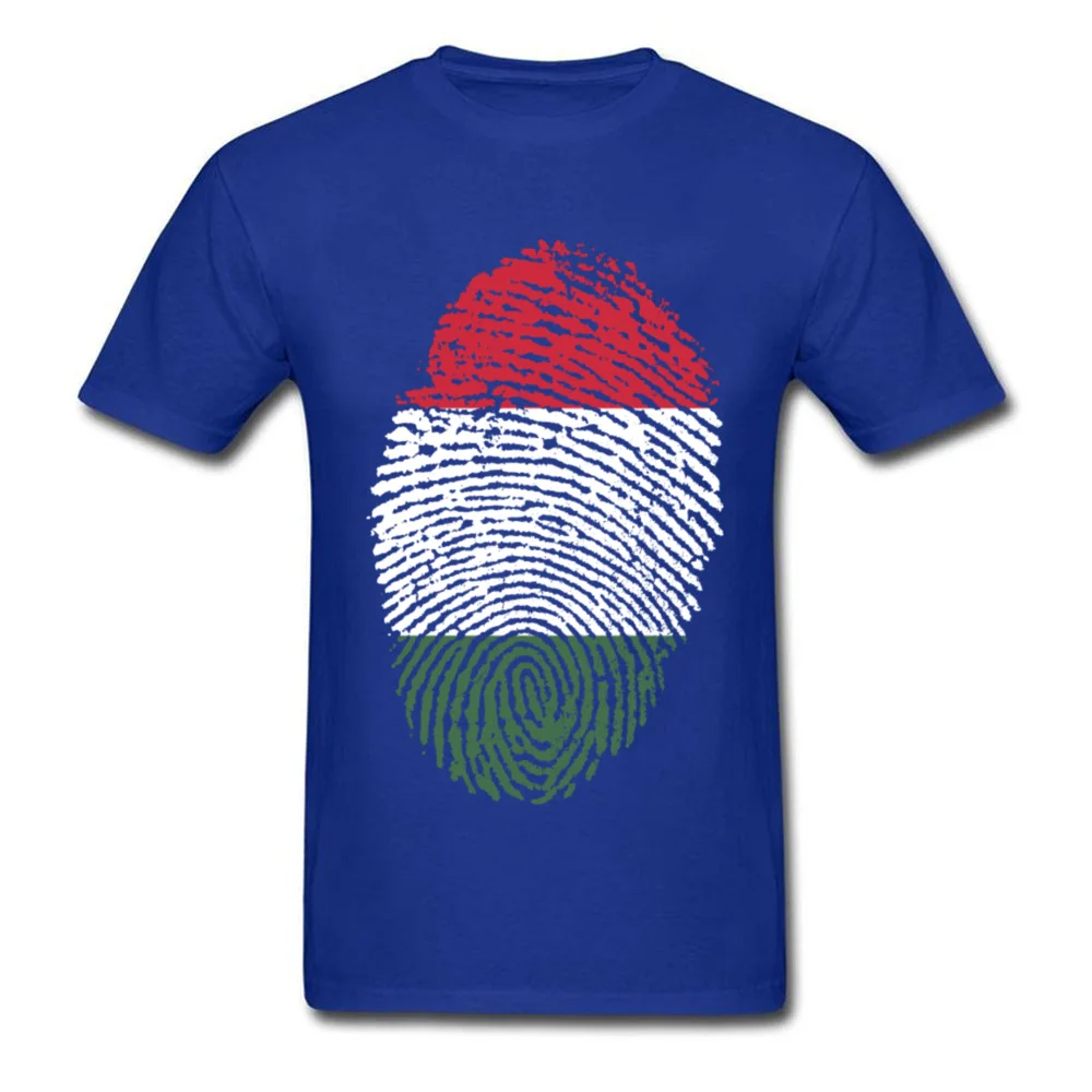 Hungary Flag Fingerprint_blue