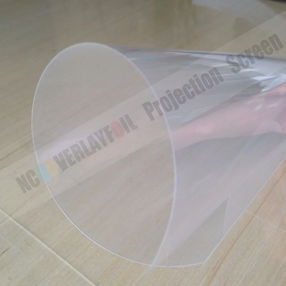 Голографическая прозрачная задняя проекционная пленка 1,524x30 метров высокой четкости и высокой контрастности