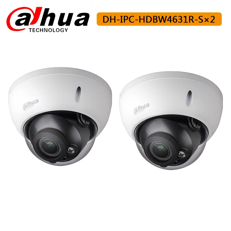 Сетевой видеорегистратор Dahua IPC-HDBW4631R-S 6MP IP Камера IK10 IP67 IR30M Встроенный POE слот для