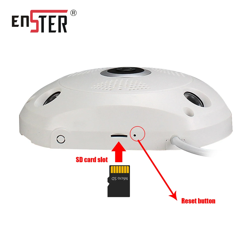 Enster 1 3 MP Беспроводная ip камера 960P HD детский монитор камеры видеонаблюдения 360