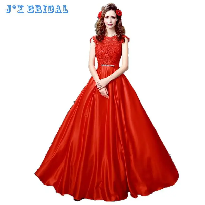 red maternity evening gown