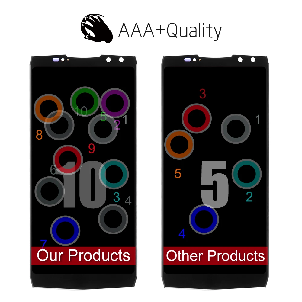 6 0 ''для OUKITEL K10 ЖК дисплей + сенсорный экран 100% оригинал протестированный