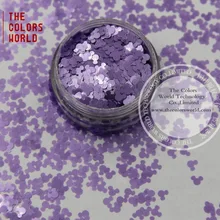 TCP11 устойчив к растворителям перламутровые светло-фиолетовые цвета в форме Микки Мауса блеск 4,0 мм размер блеск для косметика для ногтей