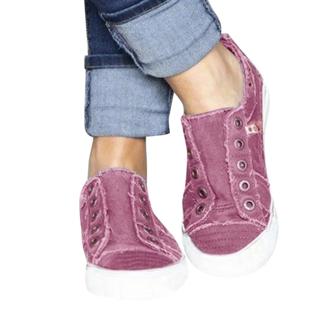 Обувь Женская обувь в горошек розового цвета г. весенне-Летние повседневные тонкие туфли на плоской подошве пляжная обувь на молнии# G4 - Цвет: Фиолетовый