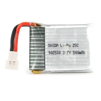

1S 3.7V 500mAh Li-po Rechargeable Battery for Wltoys F949 RC Fixed Wing Airplane Drone UAV Spare Part Accessories