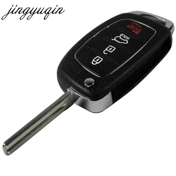 Keyforkess20pcs/lot 3/4 pulsanti Flip pieghevole chiave a distanza Shell Fob caso chiave per Mistra Hyundai Solaris ix35 ix45 serie 2 Verna - Jingyuqin20pcs lot 3 4 pulsanti Flip pieghevole chiave a distanza Shell Fob caso chiave per