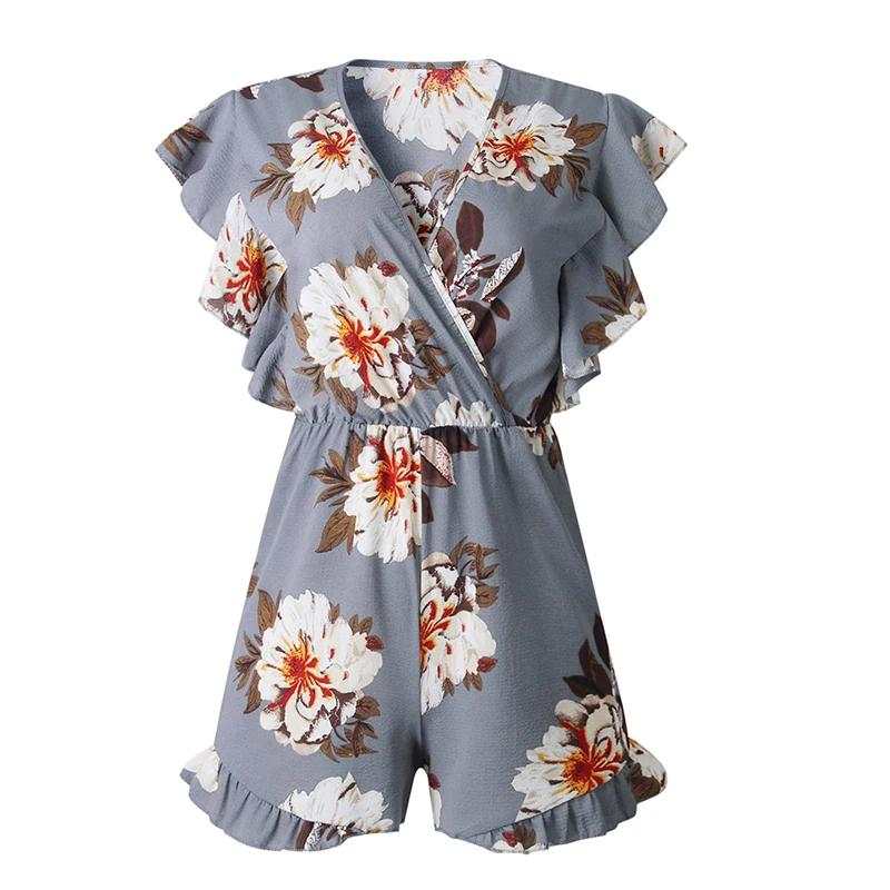 Luxury Jumpsuit Women Casual V-Neck Ruffles Sleeve Playsuit Torridity Sexy Party Rompers Loose Beach Playsuits Luxury Jumpsuit Women Casual V-Neck Ruffles Sleeve Playsuit Torridity Sexy Party Rompers Loose Beach Playsuits