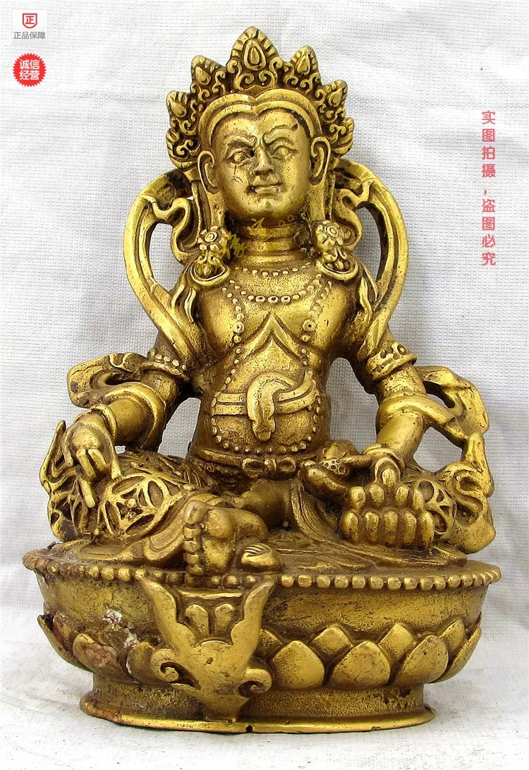 

Bronze statue copper the god of wealth berodach tibetan buddha buddhism supplies