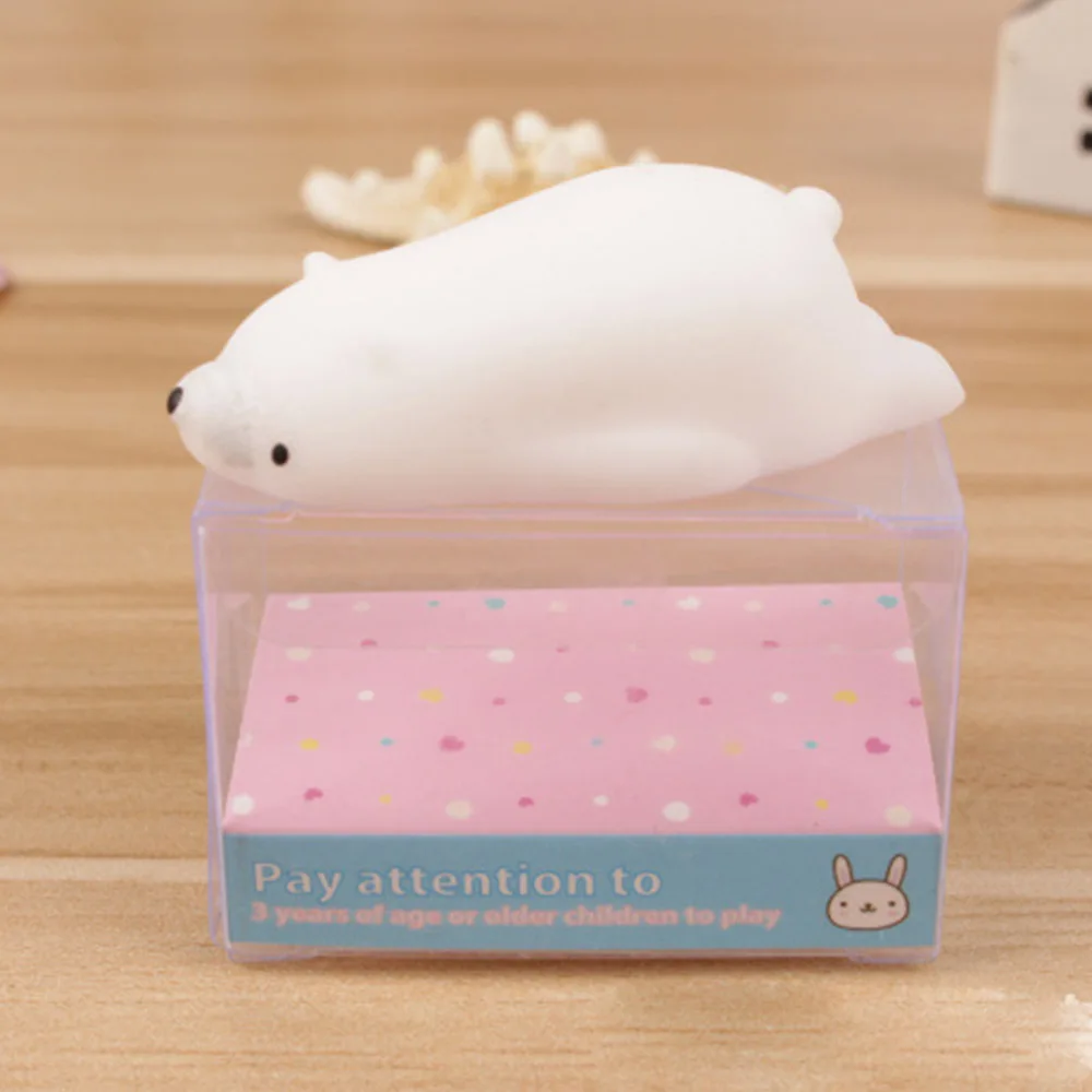 6,5 см Kawaii Мультфильм Polar Bear мягкими игрушками белый медленный нарастающее при сжатии эластичная Игрушка Дети анекдоты антистресс забавная