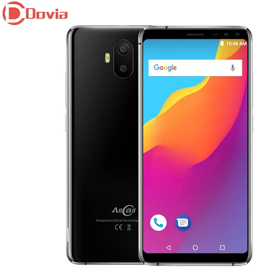 

AllCall S1 5000mAh Mobile Phone 5.5"Android 8.1 MT6580 Quad Core 2GB+16GB 13MP+2MP Dual Rear Cam 5MP+2MP Dual Rear Cam Cellphone