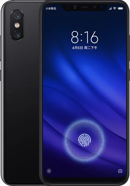 Xiaomi Mi 8 6 ГБ 128 ГБ Snapdragon 845 мобильный телефон с экраном, отпечаток пальца, 6,21 дюймов FHD+ полноэкранная двойная камера 12 МП - Цвет: Black