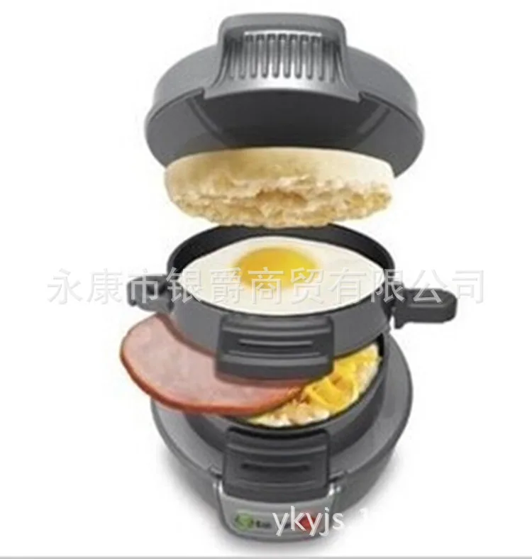 

220 V Mini-sandwich Toaster Breakfast Baking Machine Automatic Hamburger Kettle Bacon Egg Frying Pan Kitchen Appliances