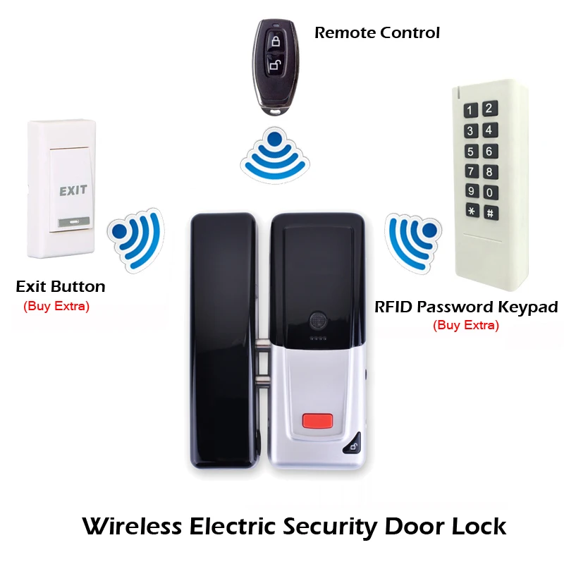 New Wireless Electric Door Lock Mortise Lock  (7)