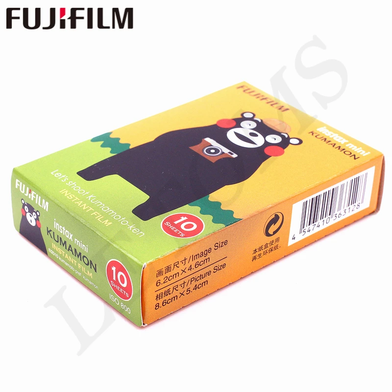 Fujifilm 10 листов Instax Mini KUMAMON медведь kumamoto мгновенная пленка фотобумага для камеры Instax Mini 8 7 s 25 50 s 90 9 SP-1 SP-2