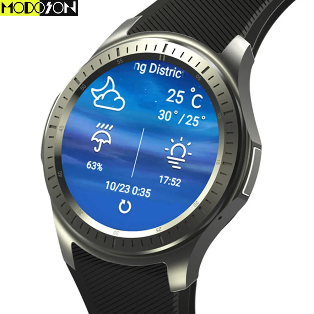 

MODOSON Android 5.1 Smart Watch Phone Smartwatch DM368 MTK6580 CPU GPS 3G WiFi GPRS 512M RAM 8G ROM Bluetooth Support SIM Card