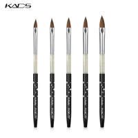 KADS Kolinsky Sable Acrylic Brush Size 2#/4#/6#/8#/10# Acrylic Brush Professional Black Kolinsky Sable Acrylic Nail Brushes 2