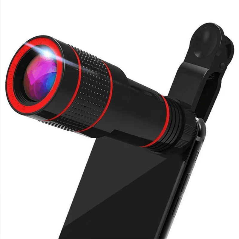 

WRUMAVA for iPhone Sumsung Universal Clip 8X 12X Zoom Mobile Phone Telescope Lens Telephoto External Smartphone Camera Lens