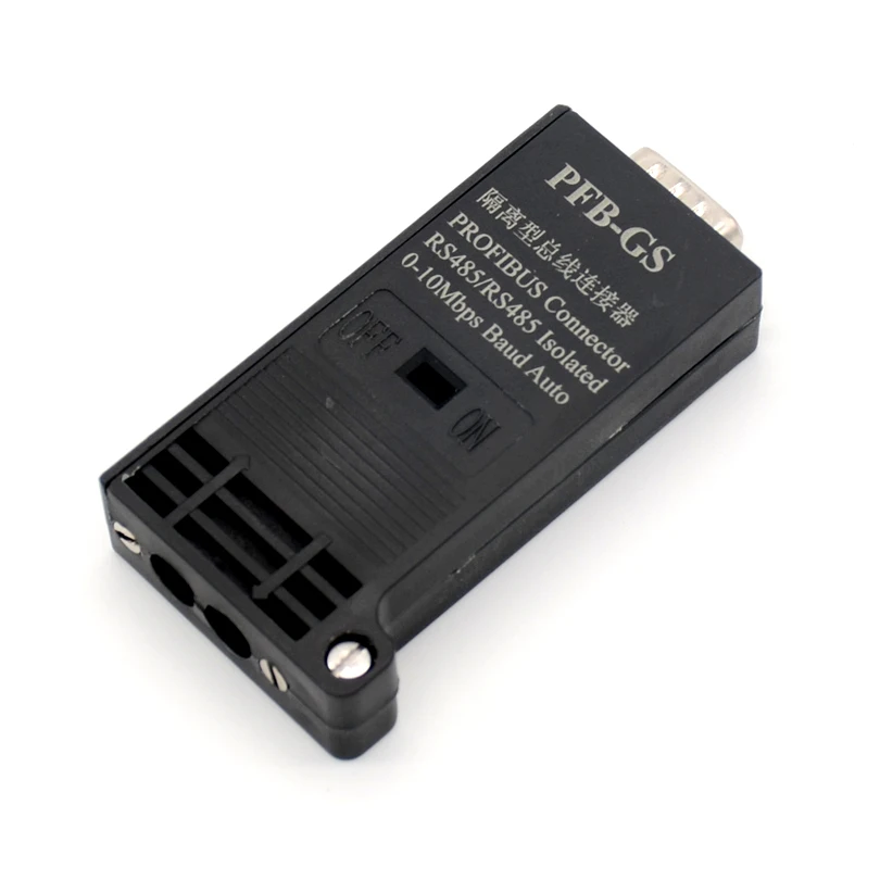 Изолированный разъем для шины PROFIBUS с защитой от молнии установленный на 180