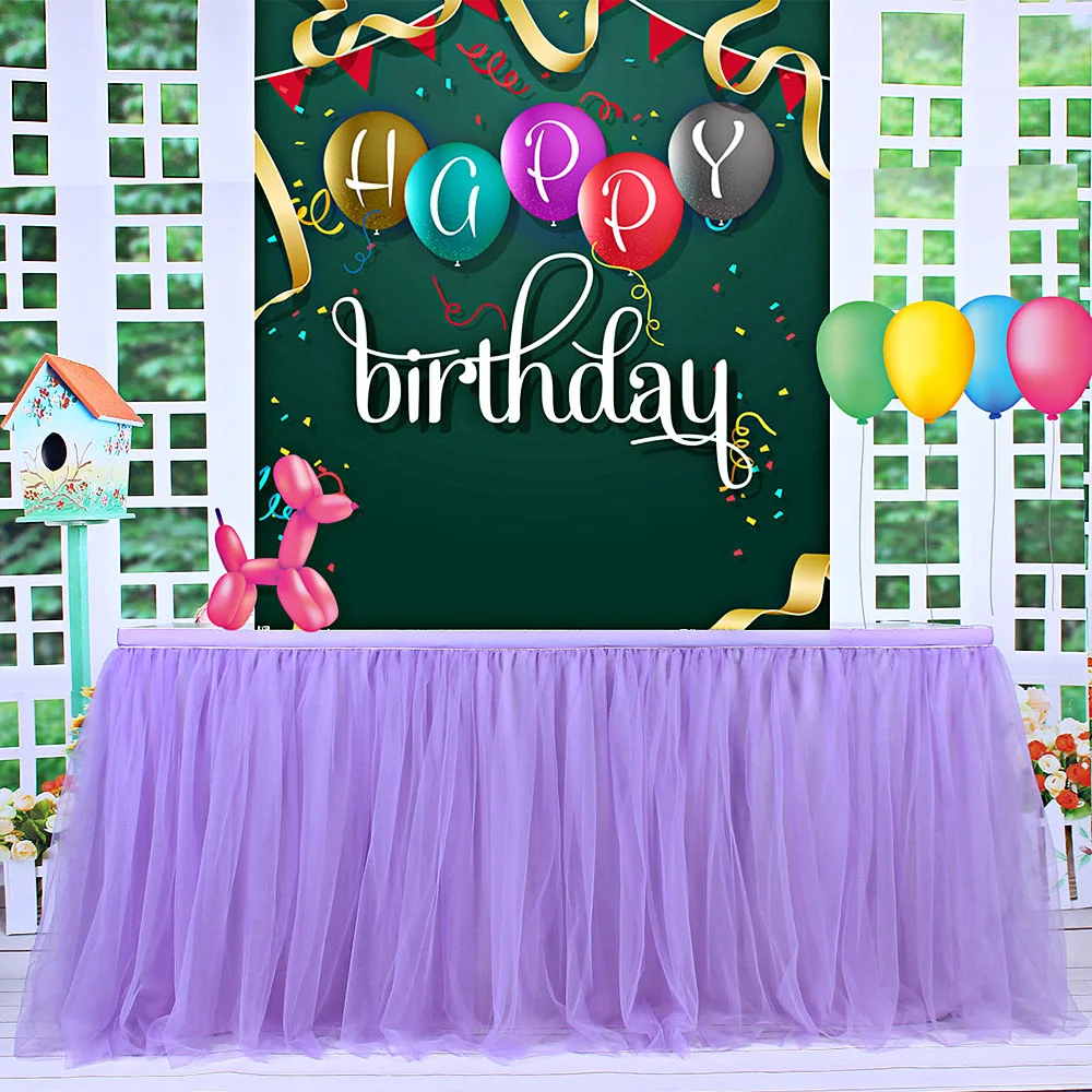 

Tutu Tulle Table Skirt Cloth for Party Wedding Home Decoration Wedding Birthday Decoration Baby Shower Favors Party Home Textile