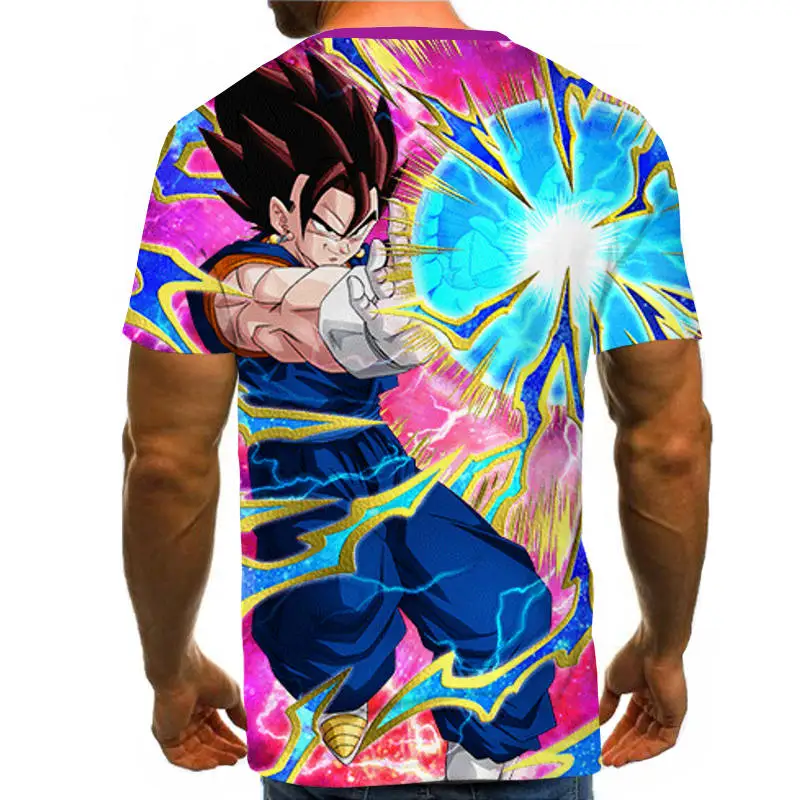 Dragon Ball Z Ultra Instinct God Son Goku Super Saiyan Men Tshirt 3D Printed Summer O-Neck Daily Casual Funny T shirt Plus Size