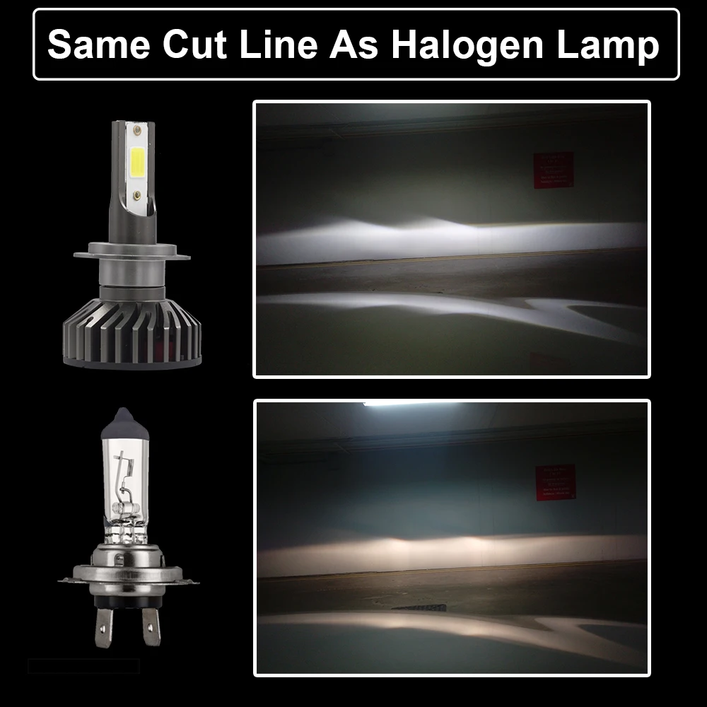 Uttril Автомобильные фары небольшого размера H4 LED H7 H1 H8 H9 H11 9005 HB3 9006 HB4 Высокая