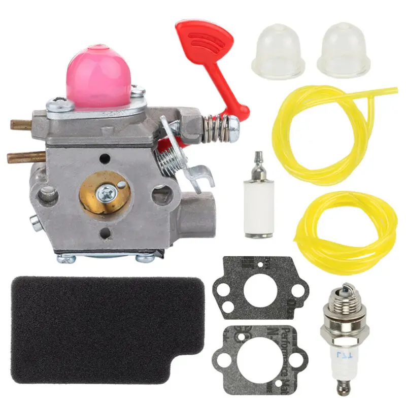 

Tools Carburetor Kit Washers Spark plug For Poulan 545081855 For Walbro WT-875-A Gas Blower BVM200C Air filter