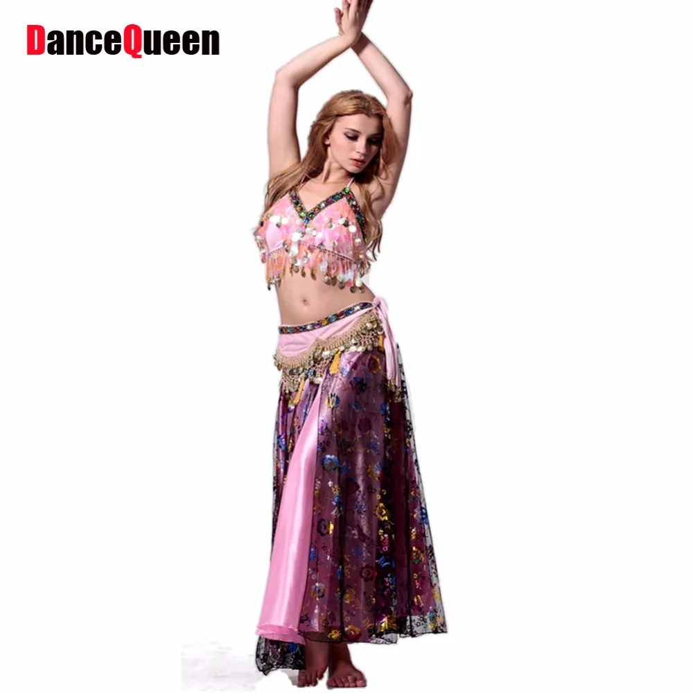 Buy 2018 New Arrival Belly Dance Costume Set Sexy Belly Dance Outfit Bra&Waist