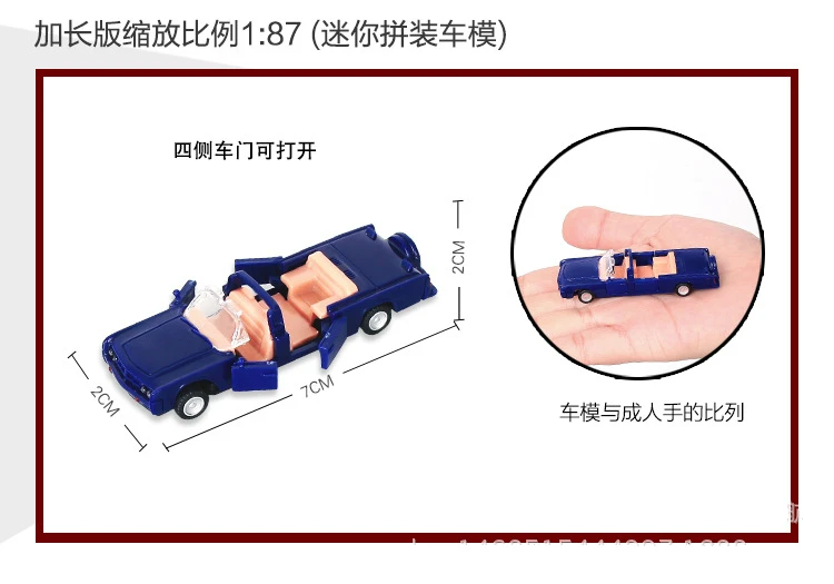 Мини 8 шт./лот сборка автомобилей 1: 87 снижение пропорции DIY литья под давлением модель автомобиля игрушка строительные наборы открытая дверь Jsuny